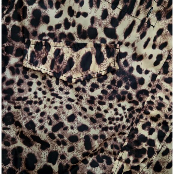 Kelyna Paris Womens Animal Print Raincoat with Detachable Hood Size Large - Picture 2 of 14